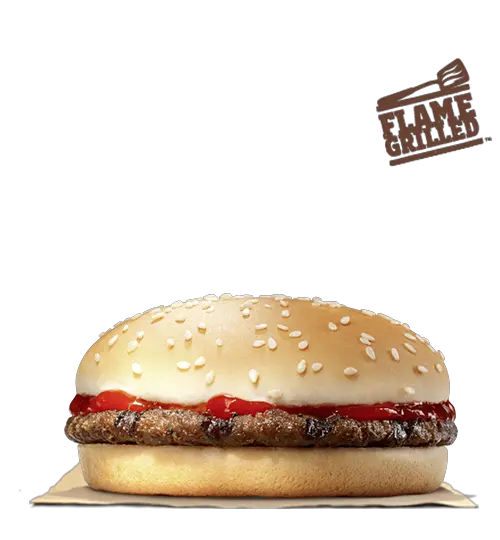 Download Çocuk Menüsü Burger King Full Size Png Image Pngkit Cheese Burger With Sesame Seed Burger King Png