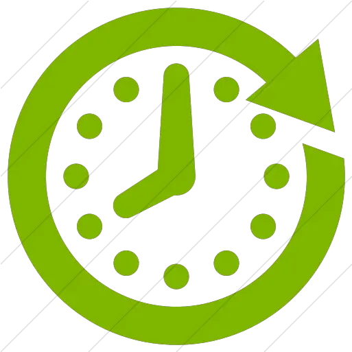 Simple Green Raphael Clock Future Icon Green Future Icon Png Future Icon Png