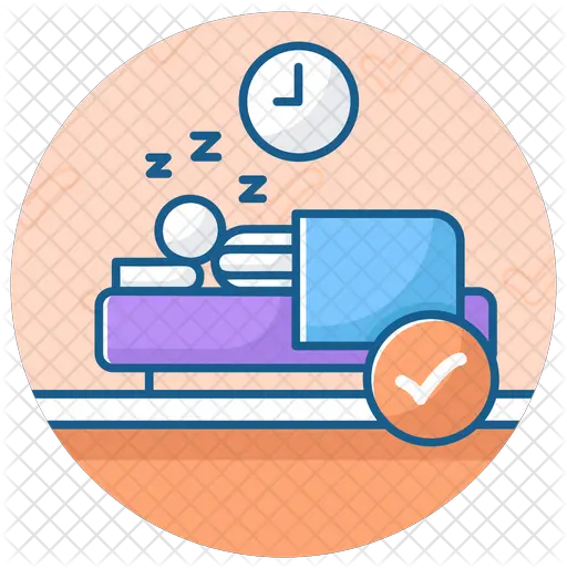 Enough Sleep Icon Of Colored Outline Enough Sleep Icon Png Sleep Icon Png