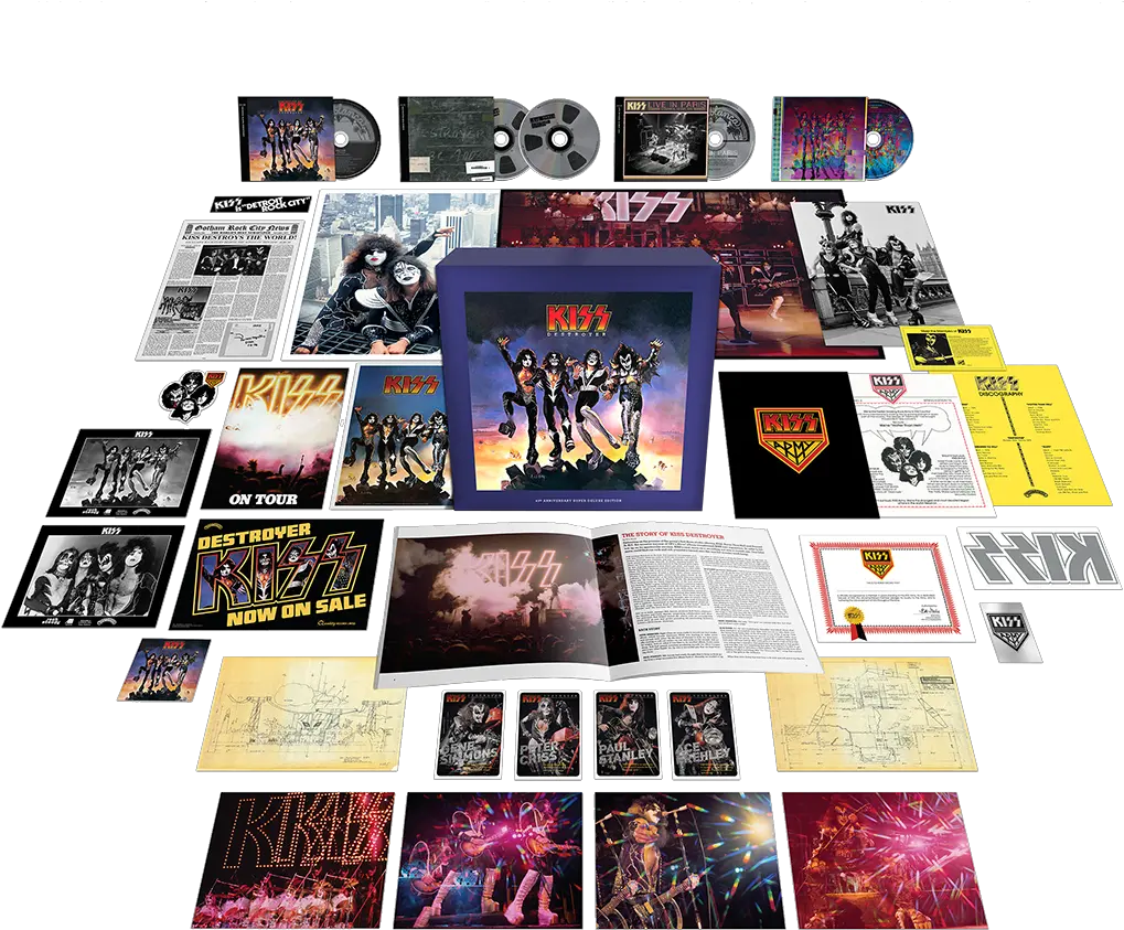 Review Kiss Destroyer 45th Anniversary Super Deluxe Edition Png Future Icon Status Tracklist