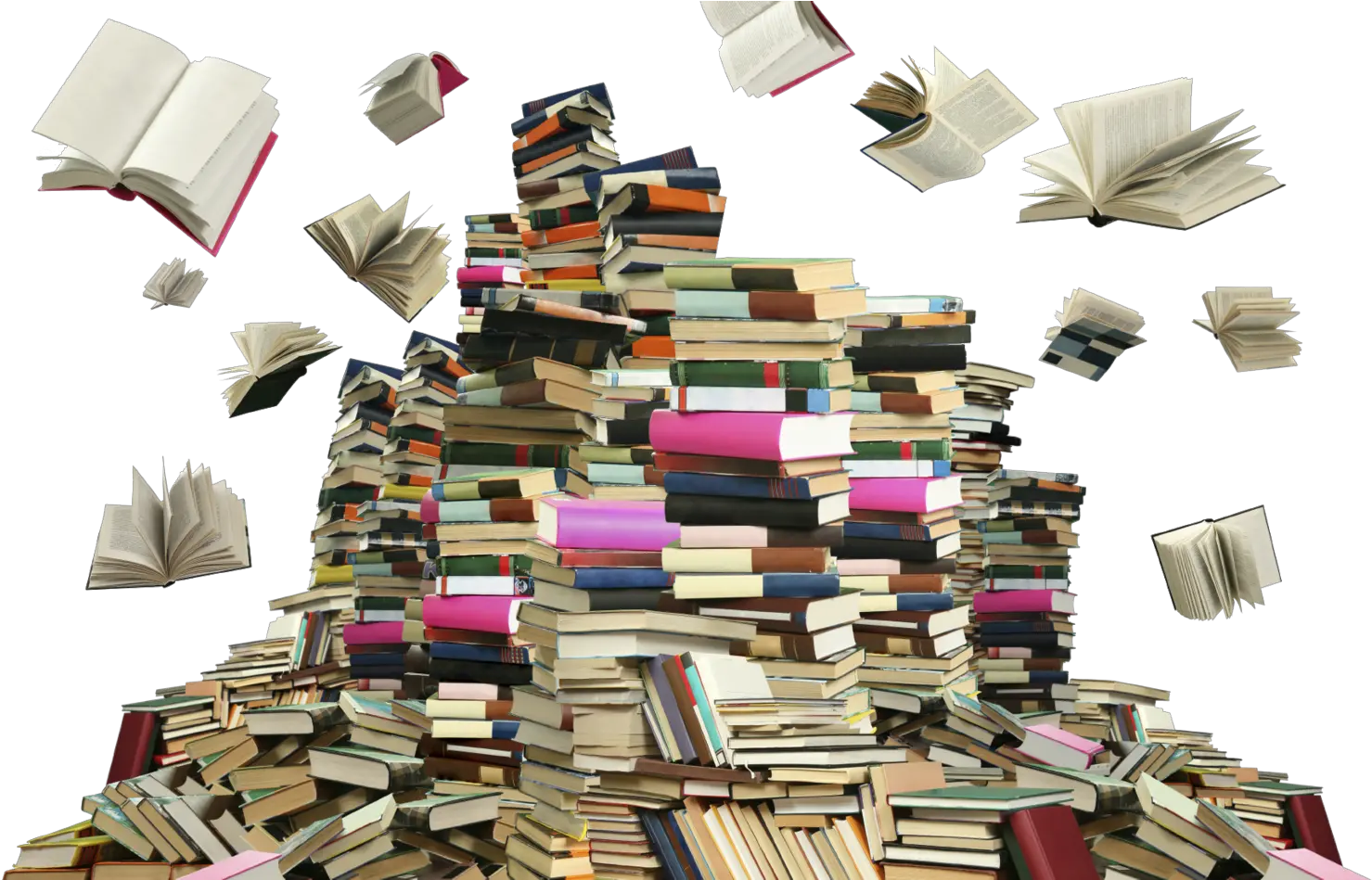 Books Png Transparent Images Scattered Books Books Png