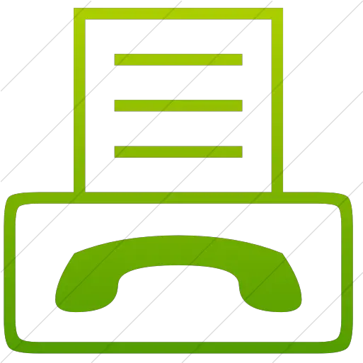 Iconsetc Simple Green Gradient Classica Fax Machine Icon Horizontal Png Fax Icon Png