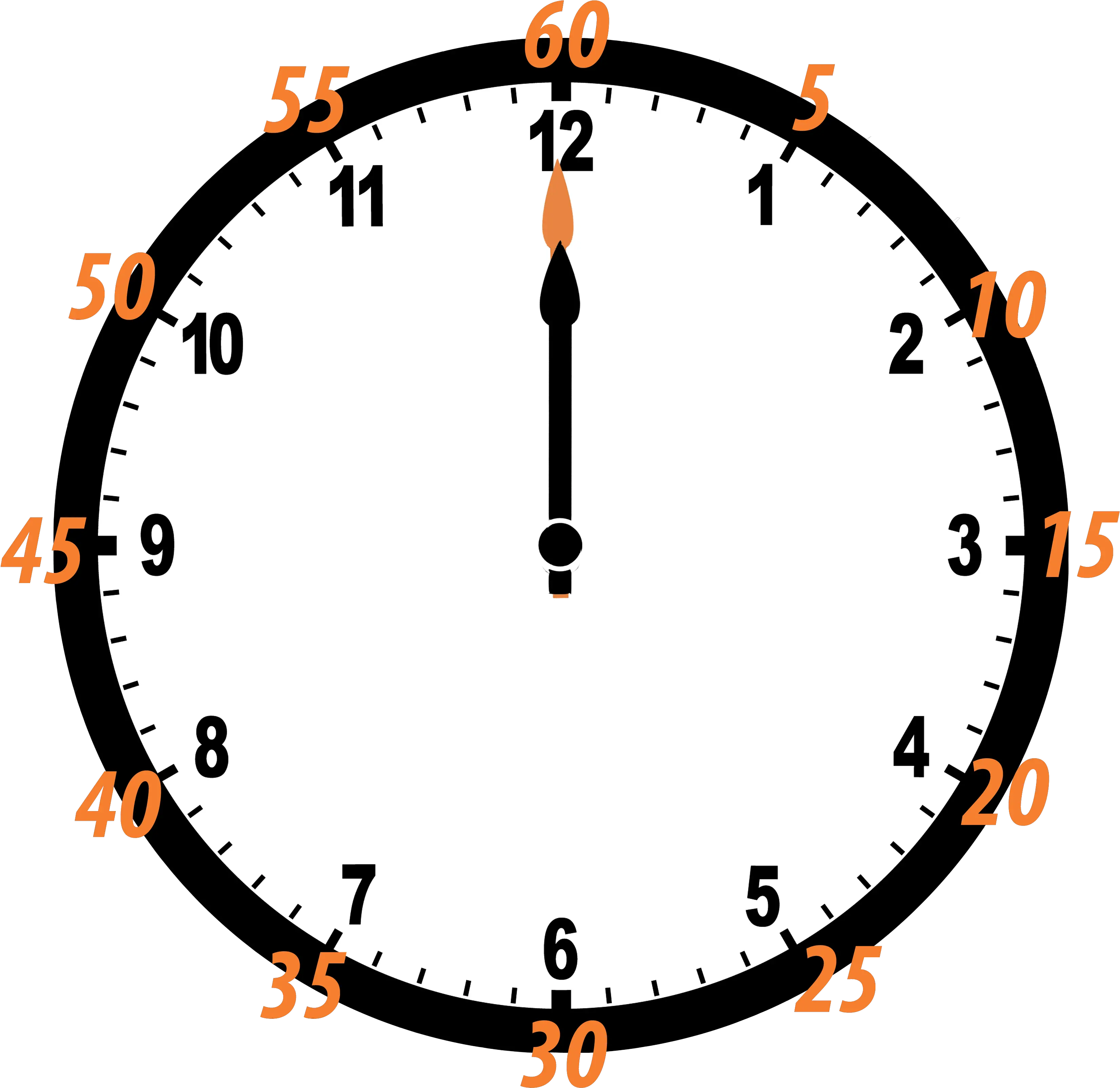 6 55 Clock Png