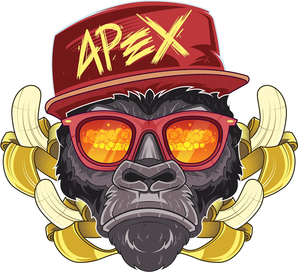 Clipart Monkey Gangster Nuke Monkey Transparent Cartoon Monkey With Gas Mask Png Gangster Png