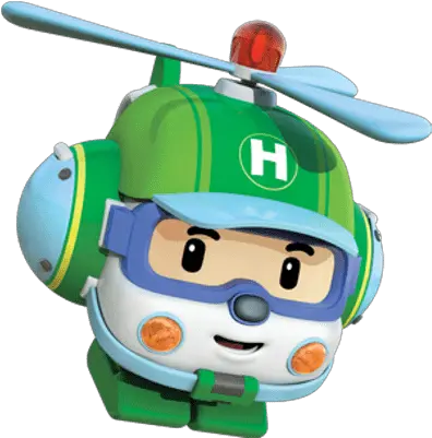 Robocar Poli Character Helly The Helicopter Transparent Png Robocar Png Helicopter Transparent Background