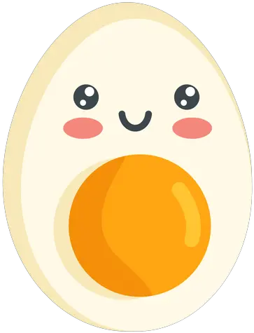 Kawaii Smiling Egg Transparent Png U0026 Svg Vector File Imagenes De Un Huevo Kawaii Egg Emoji Png
