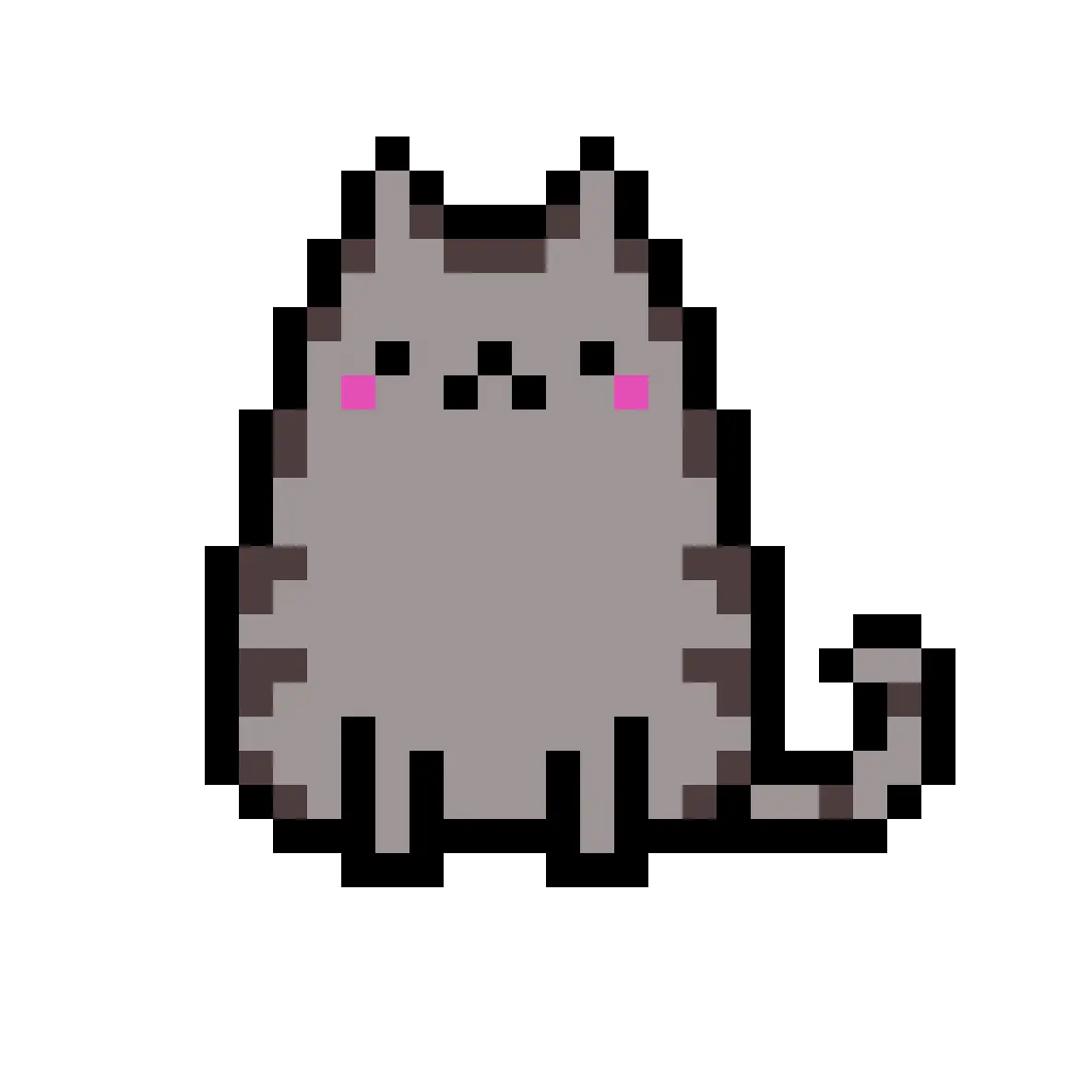 Download Pusheen Cat Pusheen Pixel Art Png Image With No Pusheen Pixel Art Pusheen Transparent Background