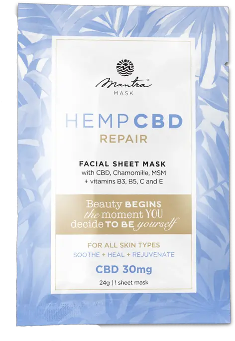 Mantra Mask Hemp Cbd Repair Facial Sheet Vertical Png Bh Cosmetics Icon