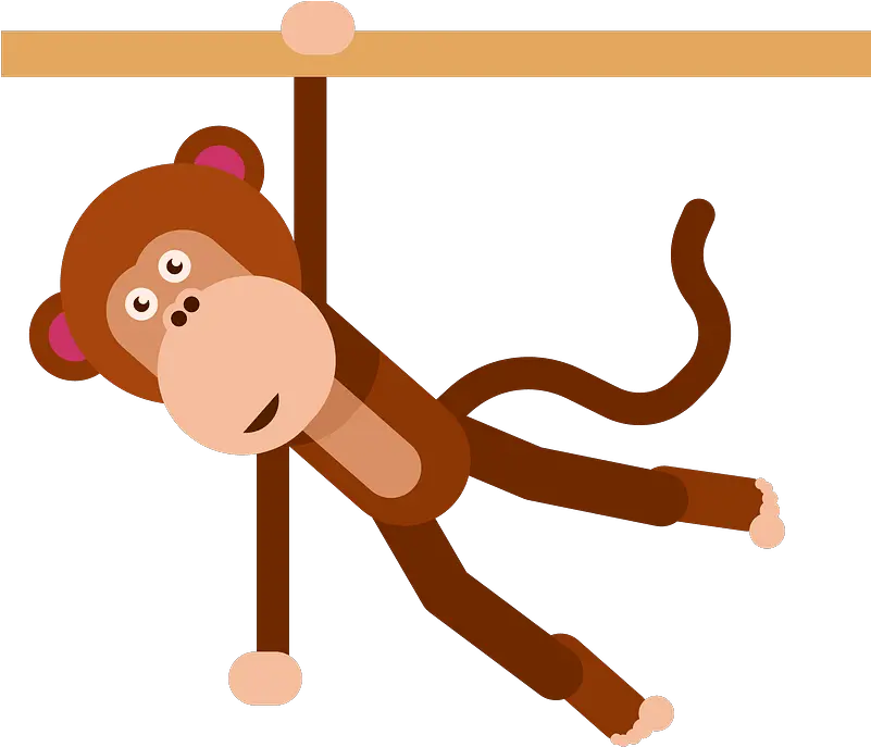 Monkey Hanging Transparent PNG