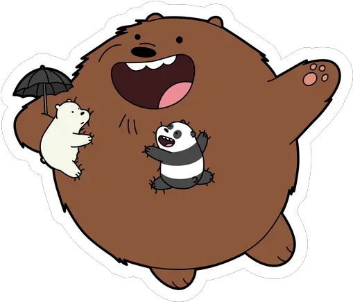 We Bare Bears Stickers Sticker Mania We Bare Bears My Neighbor Grizzly Png Angry Bear Icon