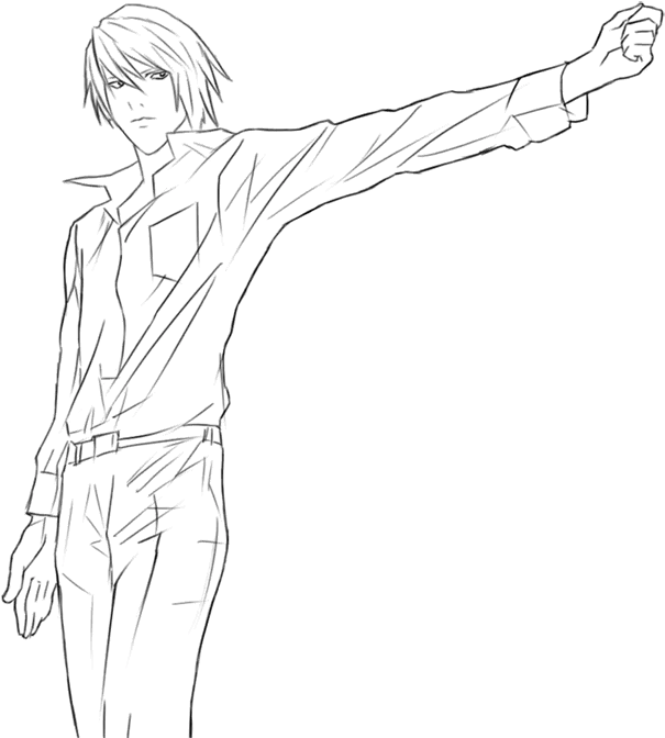 Learn How To Draw Yagami Kira Death Note Characters Light Death Note Draw Png Death Note Icon