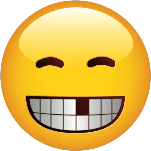 Emoji U2013 The Official Brand Smiling Face With Missing Teeth Emoji Beaming Face With Smiling Eyes Png Smile Emoji Png