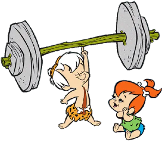 Pebbles Looking Bam Bam Flintstones Strong Png Rubble Png