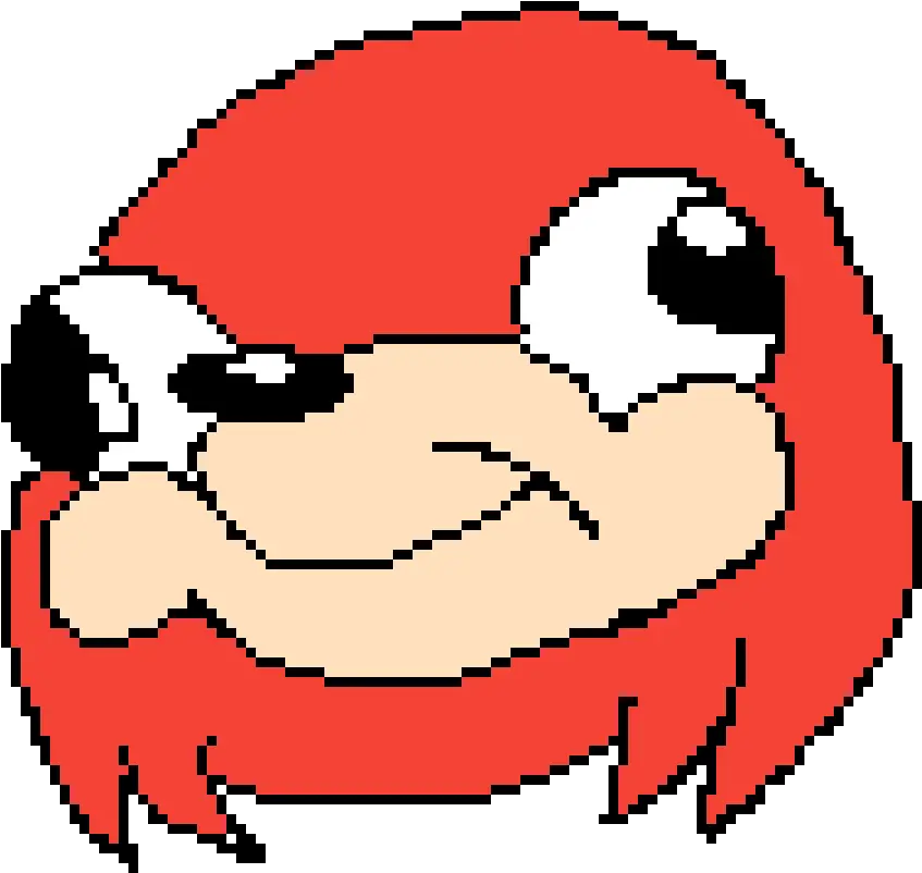 Pixilart Uganda Knuckles By Anonymous Portable Network Graphics Png Uganda Knuckles Png