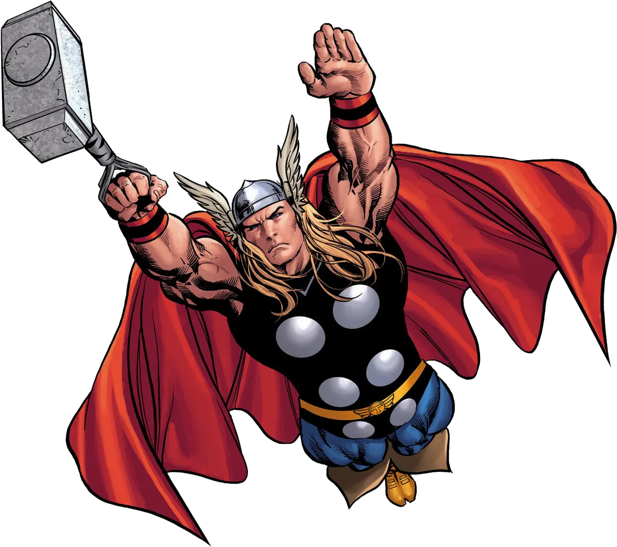 Thors Hammer Clipart Thor Flying With Hammer Png Hammer Clipart Png