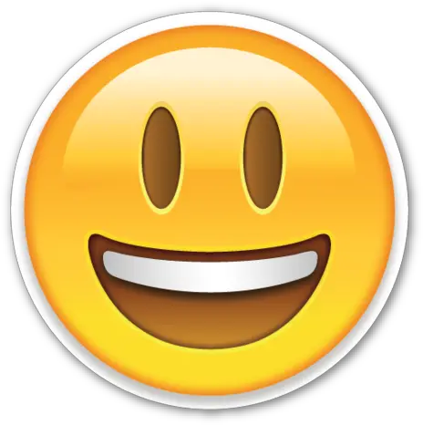 Smiling Face With Open Mouth Smiling Face With Open Mouth Emojis Png Grin Icon