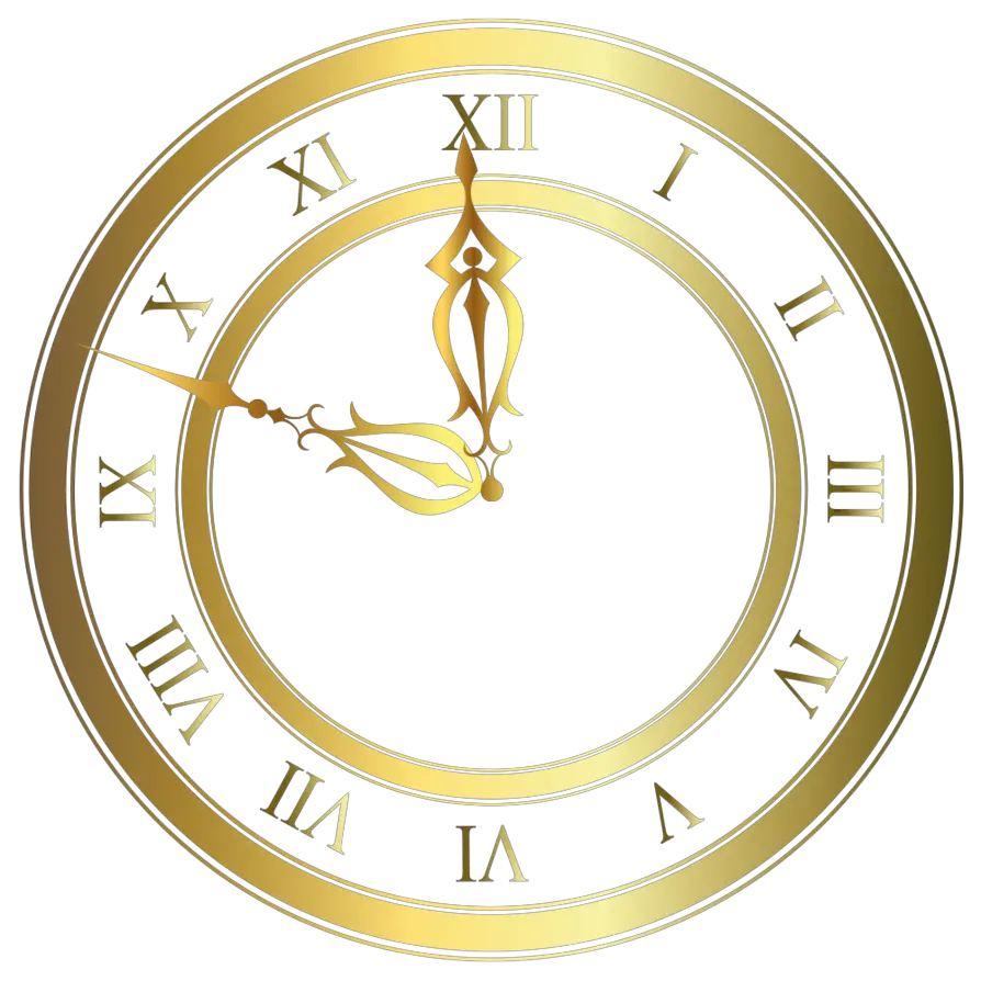 2024 Clock Png