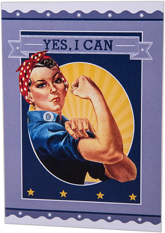 Rosie The Riveter Yes I Can Card We Can Do The Png Rosie The Riveter Png