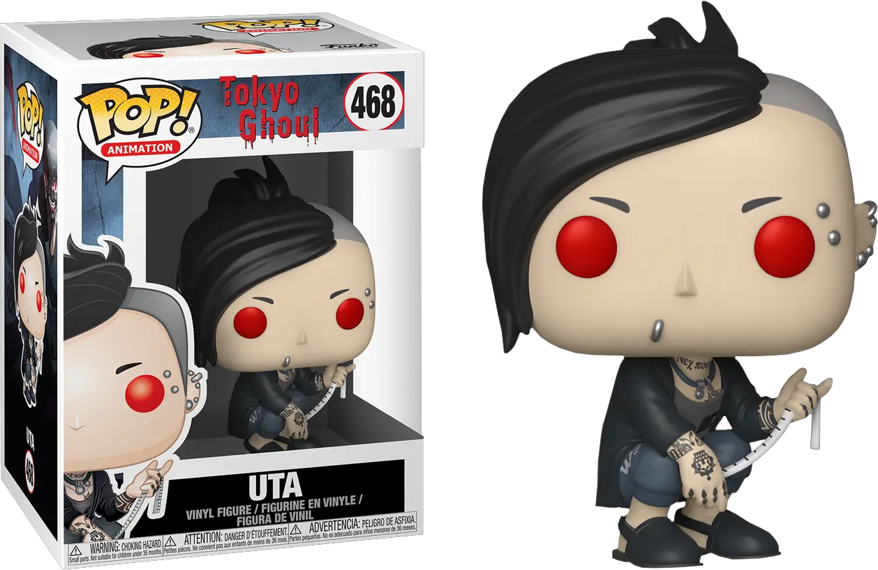 Funko Pop Tokyo Ghoul Uta 468 Uta Funko Pop Png Tokyo Ghoul Png