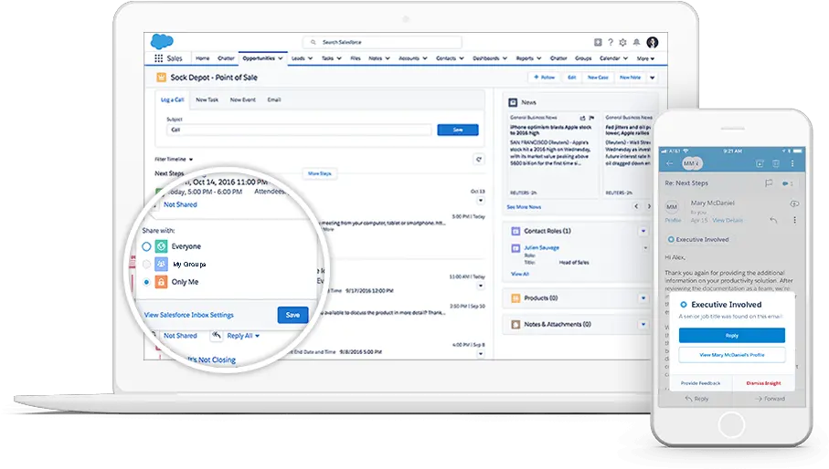 Crm Email Management Software Salesforce Inbox By Sales Salesforce Inbox Png Outlook Mail Icon