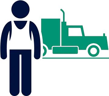 Truckker Driver And Truck Icon Png Truck Driver Icon