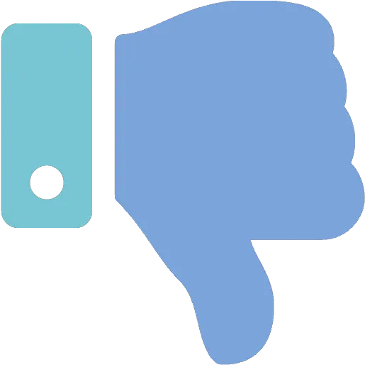 The Power Of Failure Transparent Blue Thumbs Down Png Thumb Down Icon