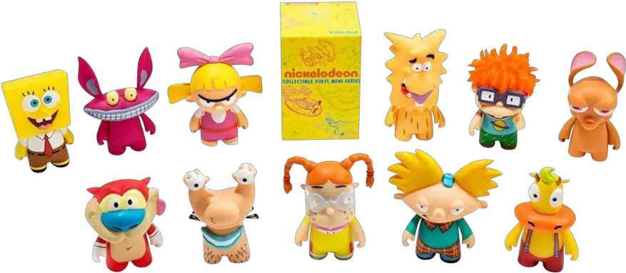 Kidrobot Nickelodeon Blind Box Mini Series Figure 90u0027s Cartoon Mystery Nickelodeon Kidrobot Png Nickelodeon 90s Logo