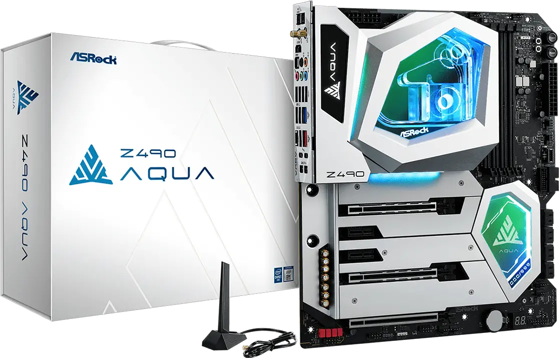 Check Out Asrocks 100 Z490 Aqua Z490 Aqua Motherboard Png News Icon Aqua