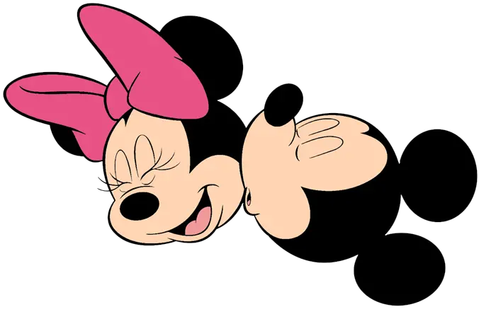 Download Hd Mickey Minnie Kissing Mickey Mouse And Minnie Mickey Mouse And Minnie Mouse Png Minnie Mouse Transparent