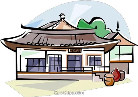 House Royalty Free Vector Clip Art Korean House Png Korean Png