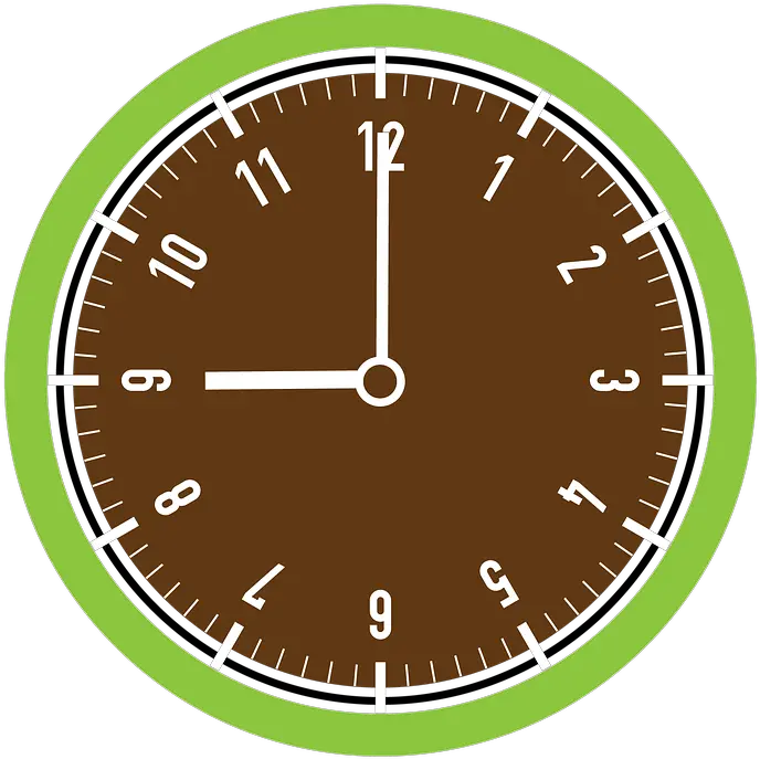 Flat Clock Icon Png