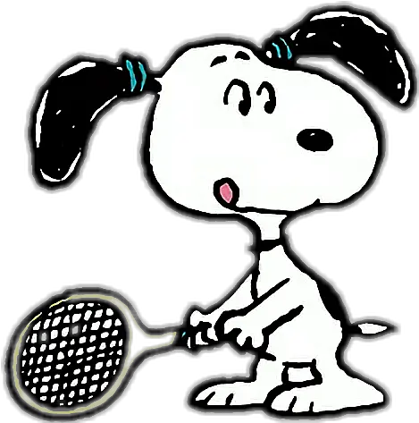 Tennis Sport Snoopy Peanuts Humor Sticker By Nrggiulia83 Sticker Png Snoopy Icon