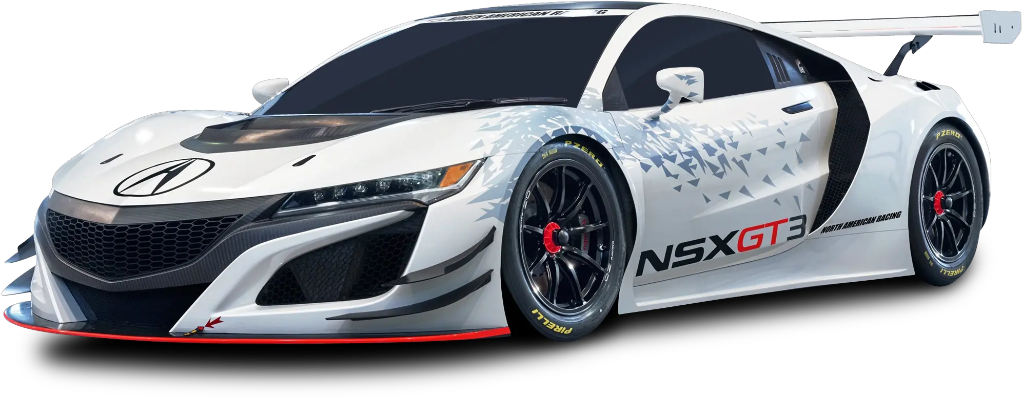 Acura Nsx Gt3 Racing White Car Png Acura Nsx Gt3 2016 Race Car Png