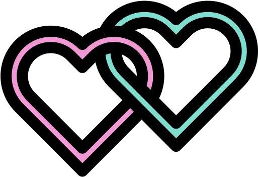 Hearts Free Other Icons Dois Corações Corações Png Two Hearts Icon