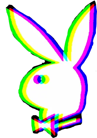 Playboy Glitch Sticker 318408785005211 By Elizemancao Playboy Bunny Glitch Png Glitch Icon