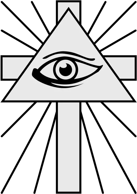 Coa Illustration All Seeing Eye Cross With Eye Symbol Christian Halo In Paintings Png Shiny Eyes Png