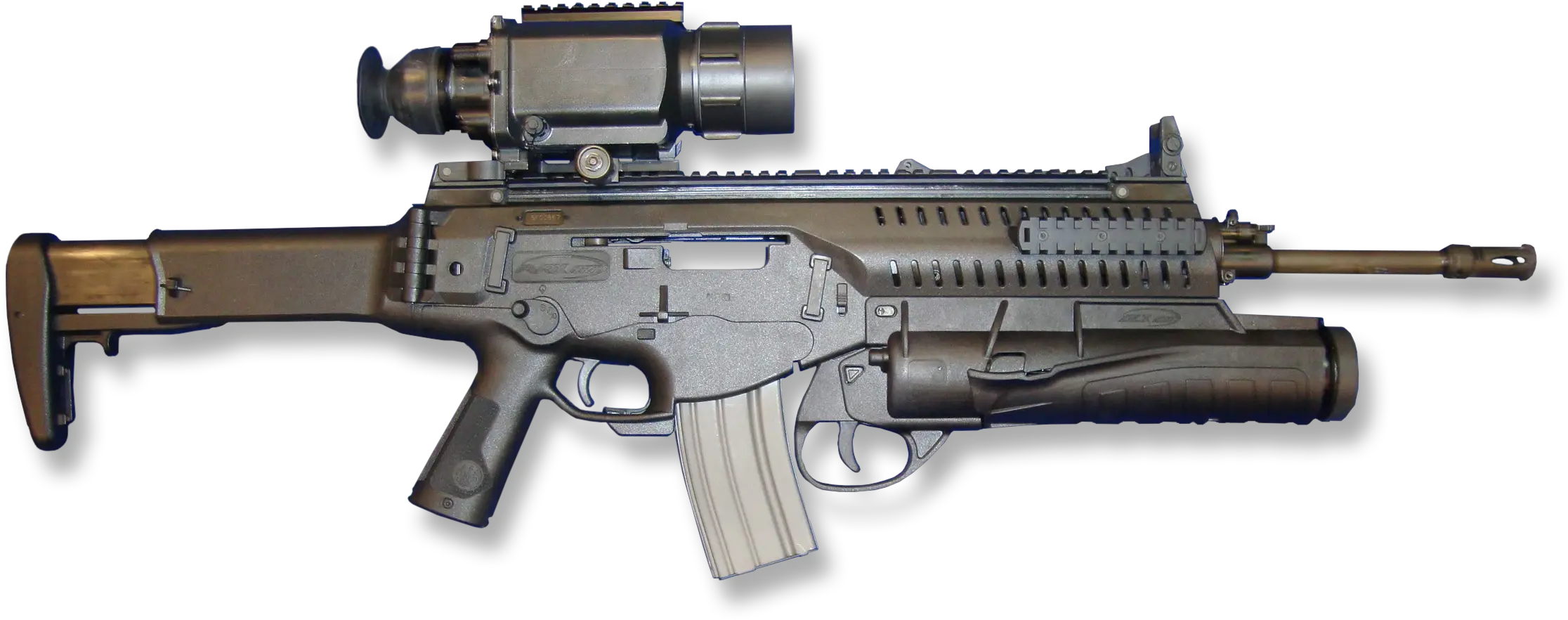 Fileberetta Ar With Thermal Sight And Grenade Launcher Nobg Beretta Arx 160 Png Grenade Transparent