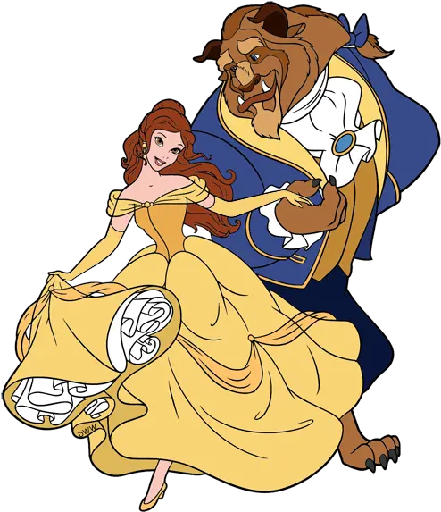 Belle And The Beast Clip Art Disney Galore Characters In Beauty And The Beast Cliparts Png Beauty And The Beast Transparent