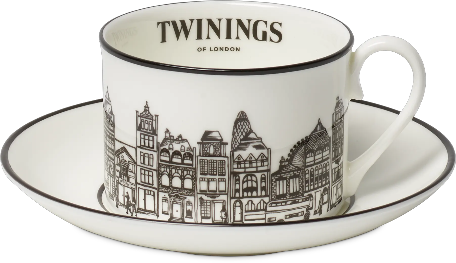 Twinings 216 Strand Black Design Teacup U0026 Saucer Twinings Tea Cup Png Teacup Png