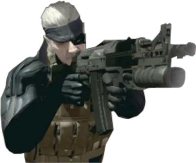 Free Solid Snake Mgs4 Psd Vector Graphic Vectorhqcom Metal Gear Solid Guns Png Solid Snake Png