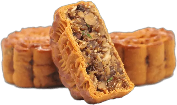 Raisin And Nut Filled Mooncakes Transparent Png Stickpng Food Nut Png