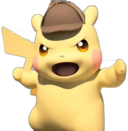 Detective Pikachu The Pok Mon Company Video Game Detective Pikachu Funny Faces Png Detective Pikachu Logo Png