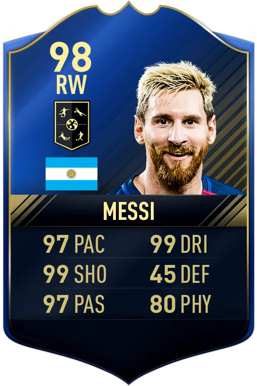 Fifa Team Of The Year Cards Fifa Messi Png Smile Messi Icon Circle