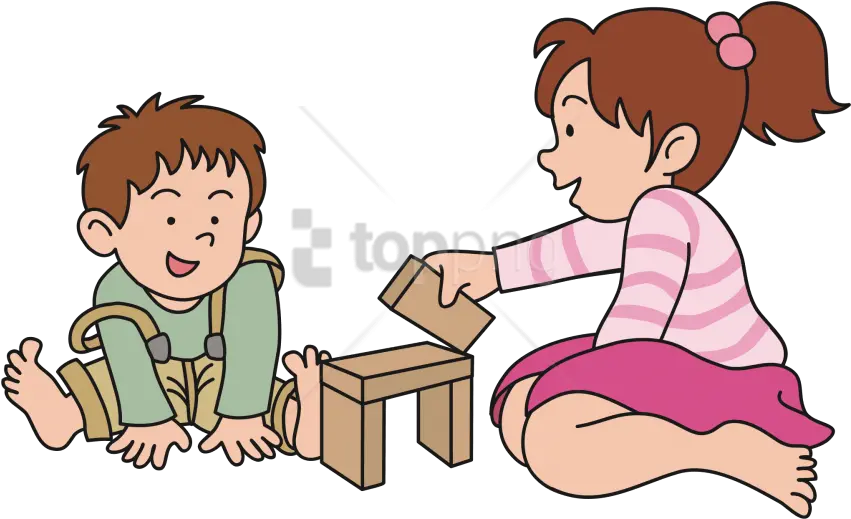 Png Clipart Image With Transparent Baby Playing Clipart Png Children Png