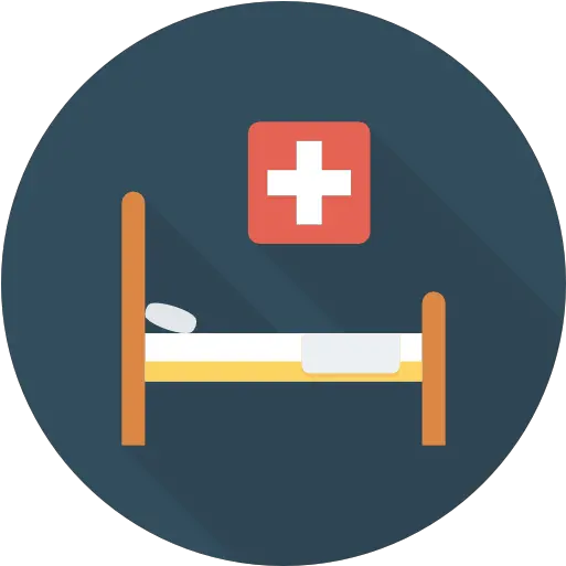 Hospital Bed Hospital Bed Flat Icon Png Hospital Map Icon