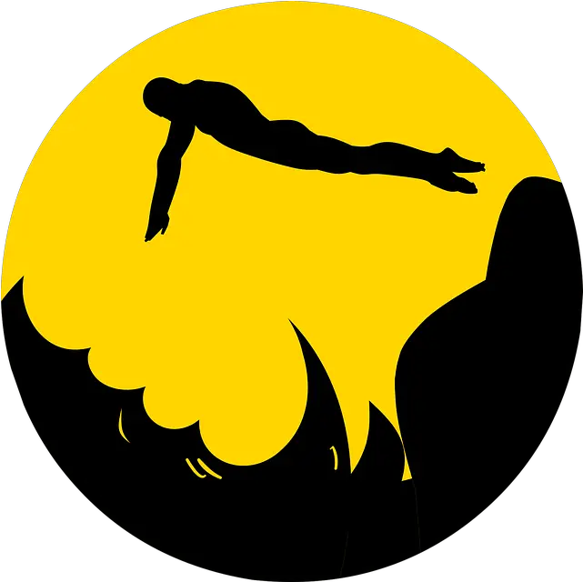 Free Photo Man Swimming Jumping Diving Silhouette Logo Dive Siluetas Natacion Png Sport Icon Swimming