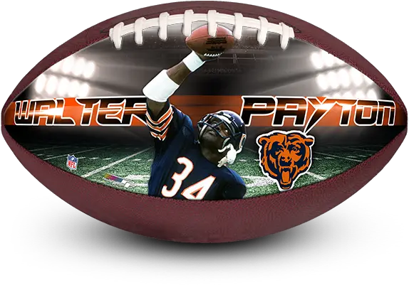 Make Aball Nfl Walter Payton Bears Christmas Chicago Bears Png Chicago Bears Logos
