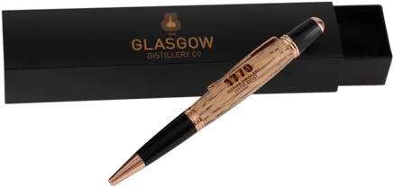 Glasgow Distillery Hand Crafted Stave Pen Marking Tool Png Writing Pen Png