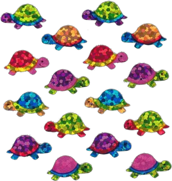 Kidcore Turtle Stickers Messy Sticker By 90s Sticker Png Turtle Transparent Background