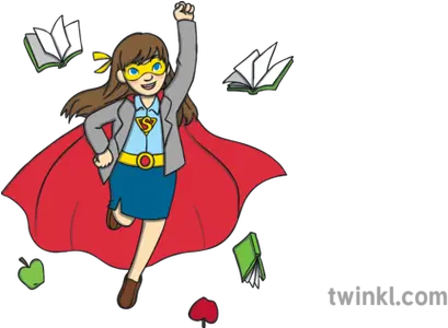 Superhero Teacher Flying Female School Superpower Super Hero Bay Area Disc Association Png Super Heroes Icon
